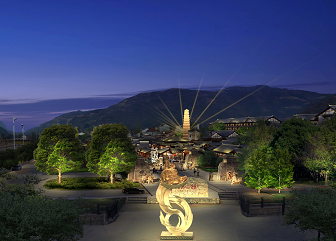 勉縣諸葛忠義街夜景照明設(shè)計(jì)