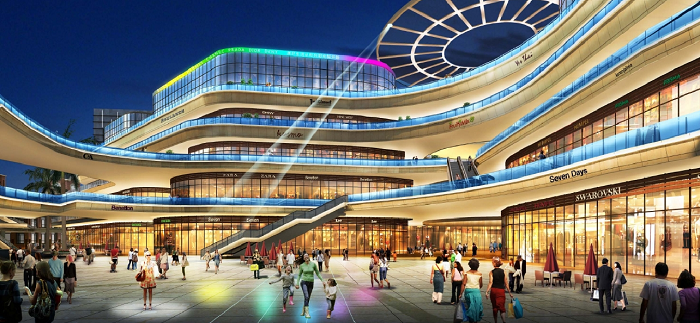 購(gòu)物中心內(nèi)廣場(chǎng)